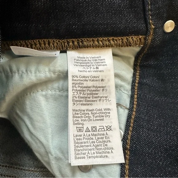 J. Crew Mid-Rise Vintage Slim Straight Jean in Resin Rinse 29P - Picture 6 of 6